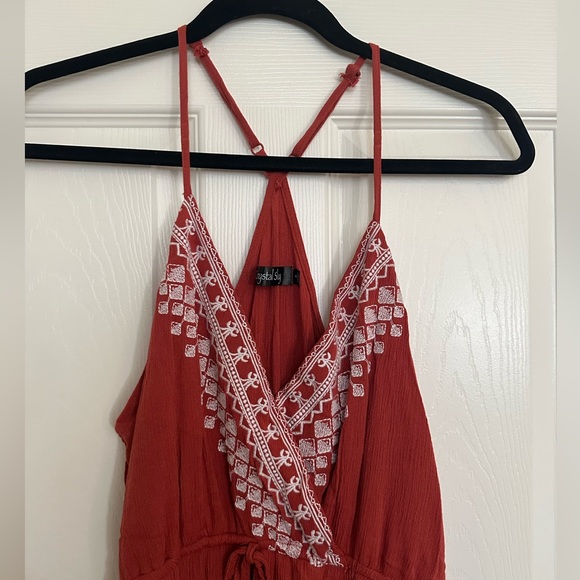 Linen Blend Sleeveless Maxi Dress - Picture 2 of 6